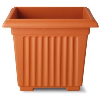 Stewart Corinthian 40cm Square Planter - Terracotta