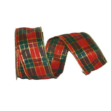 Wired Tartan Ribbon (50mm)