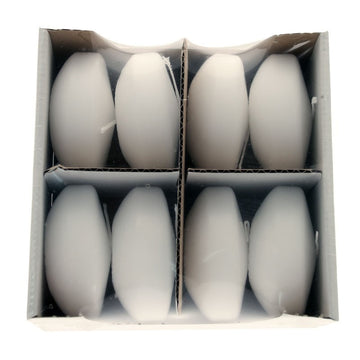 Large White Floating Candles x8 pack