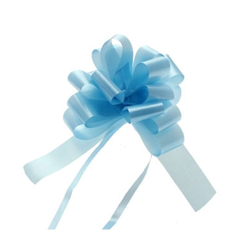 Light Blue Pull Bow 31mm Pack of 30