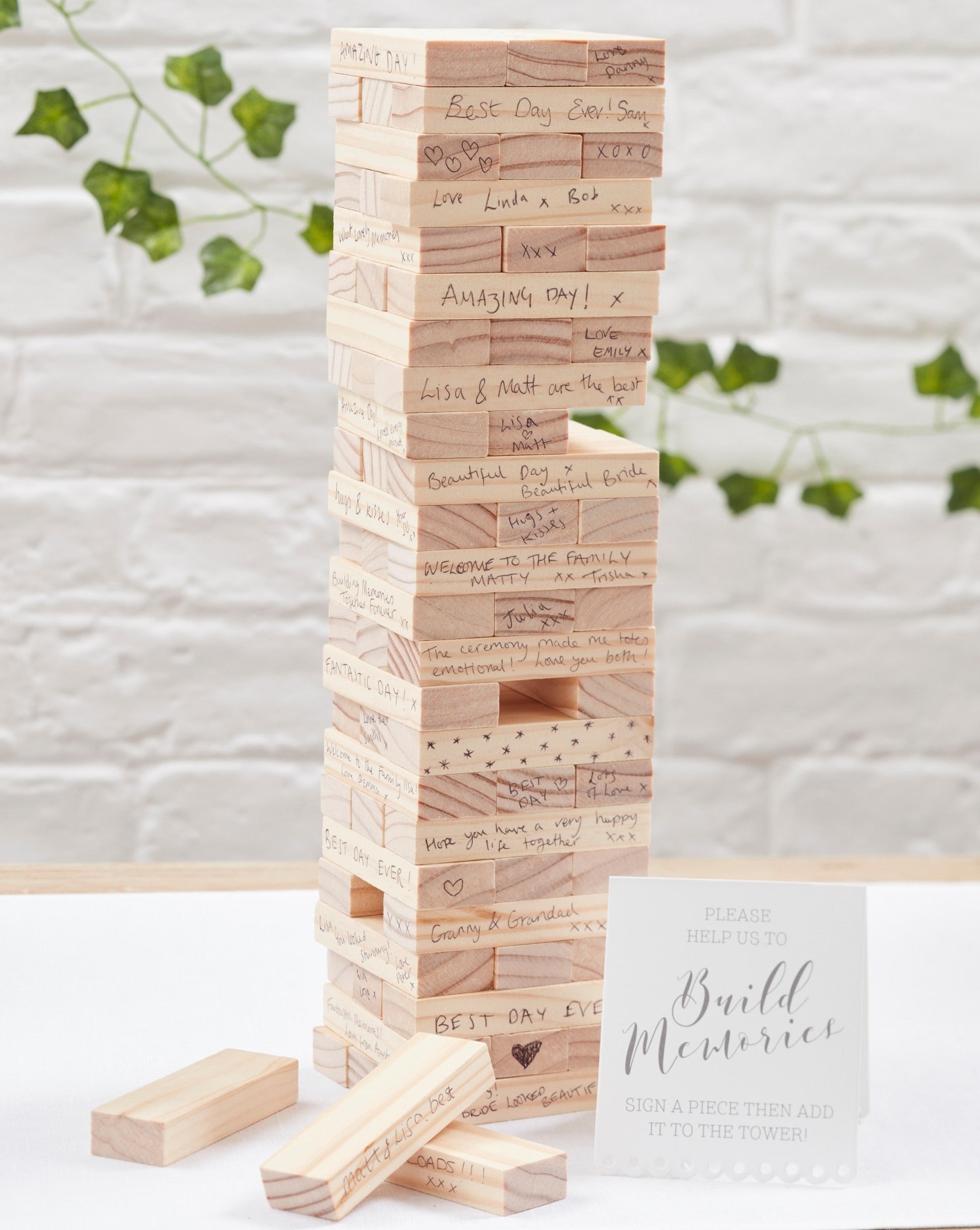 Memory Building Blocks Guest Book