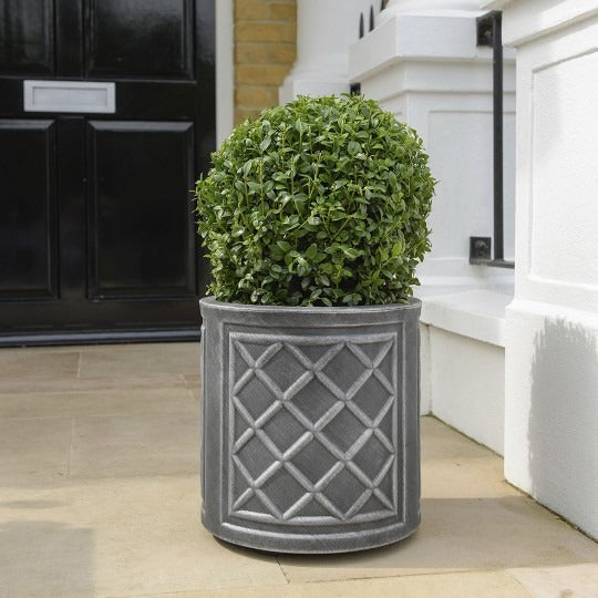 Stewart 32cm Round Lead Effect Planter