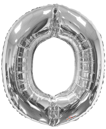 34 inch  Letter Balloon - O - Silver