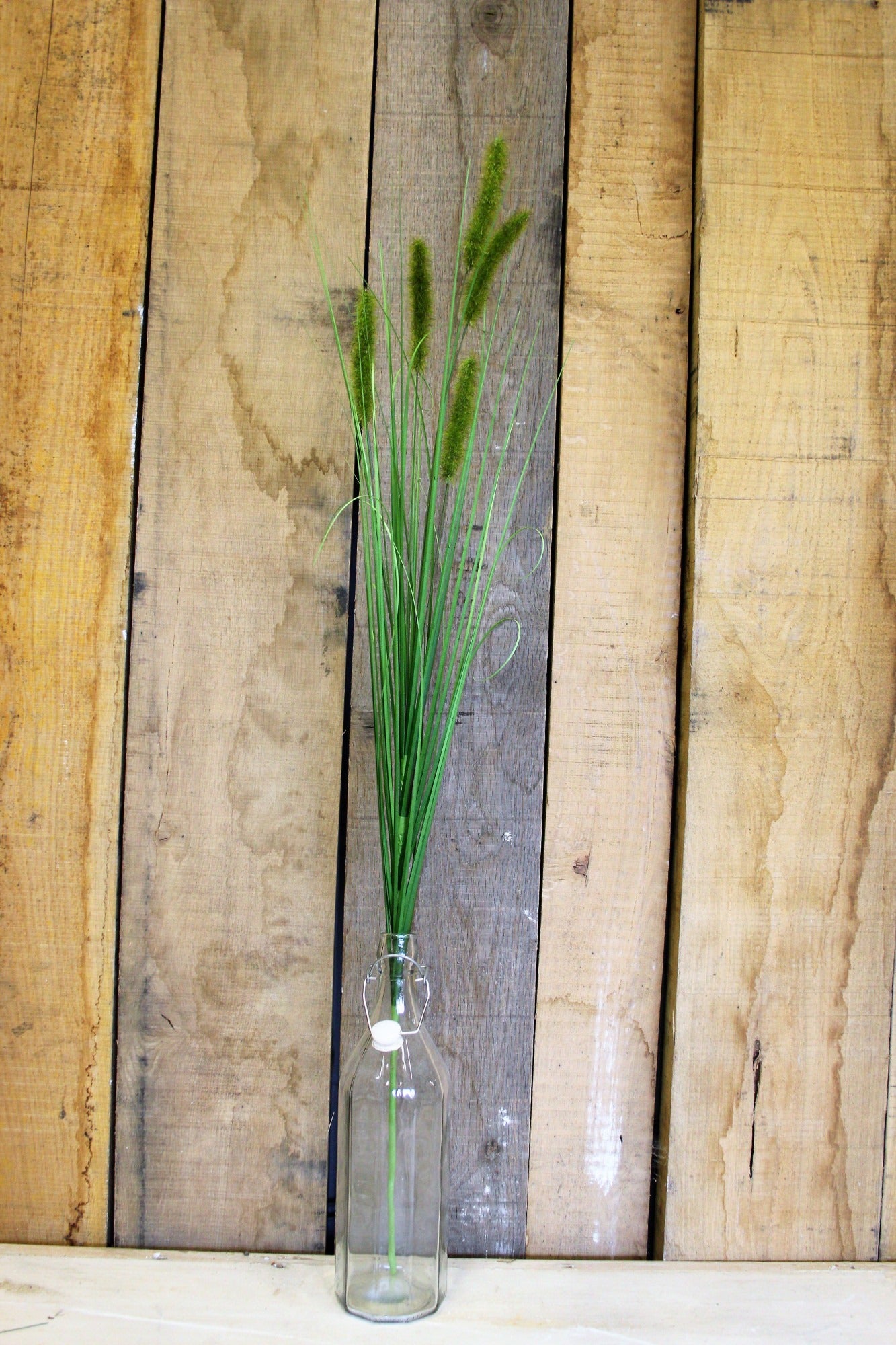 PVC Grass Spray With Cat-Tails 91cm