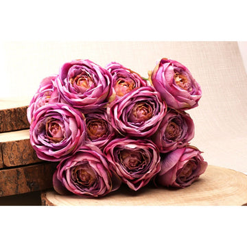 Tea Rose Bunch Lavender 40cm