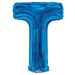 34 inch  Letter Balloon -  T - Blue