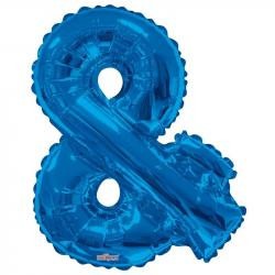 34 inch  Letter Balloon -  & - Blue