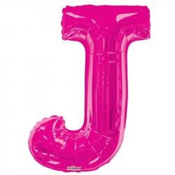 34 inch  Letter Balloon -  J - Pink