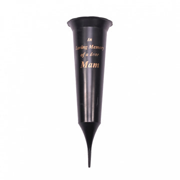 Black Spike Mam Grave Vase 32cm