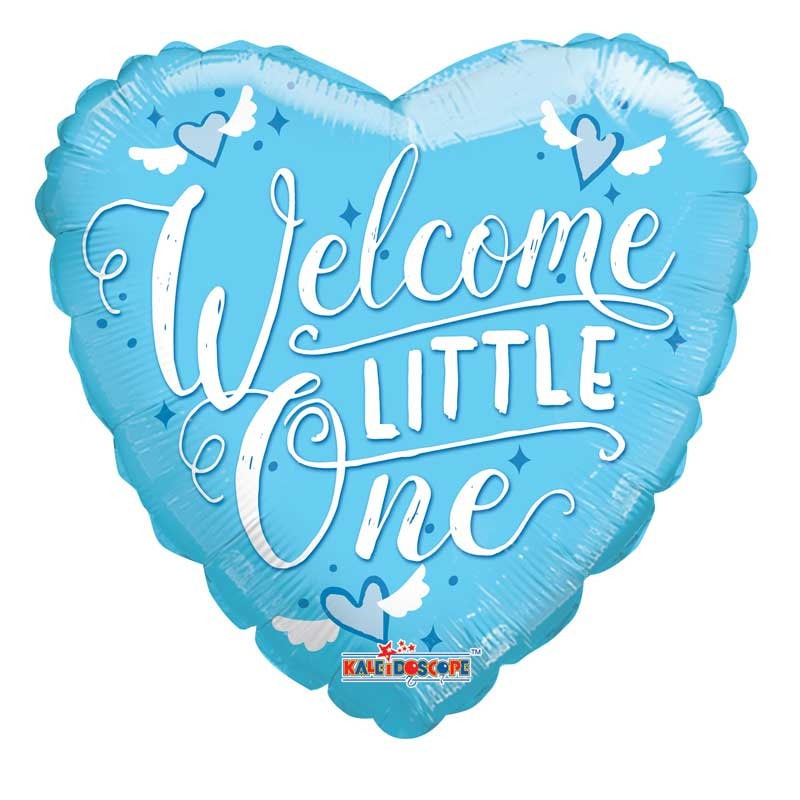 Blue Welcome Little One Balloon