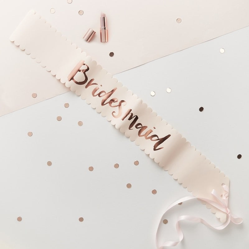 Team Bride Bridesmaid Sashes - 2 Pack