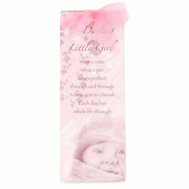 Darling Little Girl Acrylic message plaque by Willow