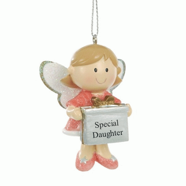 Fairy personalised Christmas tree decoration - &#039;Special Daughter&#039; by Suki Gifts