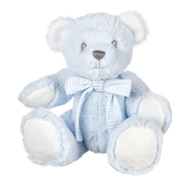 Suki Baby Blue Hug-a-Boo Bear with Rattle  (7 Inch)