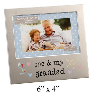 Juliana Aluminium Photo Frame 4'' x 6'' - Me & My Grandad