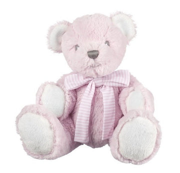 Suki Baby - Hug-a-Boo Bear Small Pink with Rattle