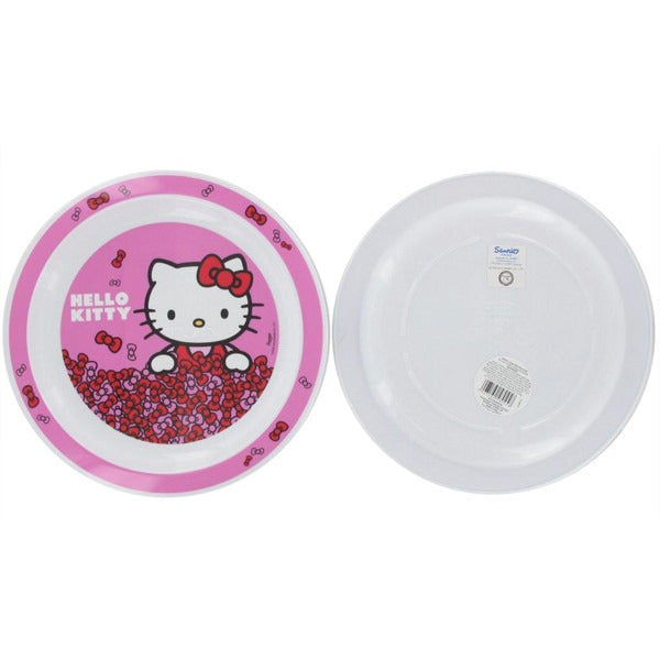 Hello Kitty 'Bows' design 9'' childrens melamine plate