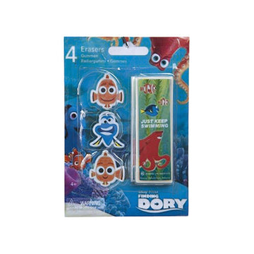 Finding Dory 4 piece Eraser Set