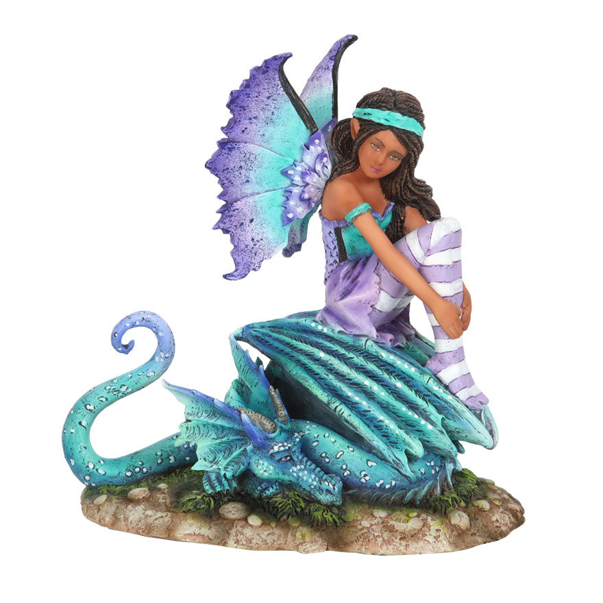 16cm Dragon Perch Fairy Figurine by Amy Brown