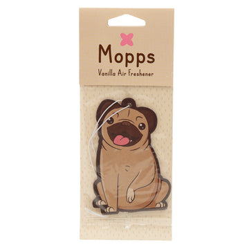 Mopps Pug Vanilla Scented Air Freshener