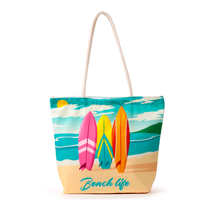 Canvas Beach Bag - Beach Life Surf