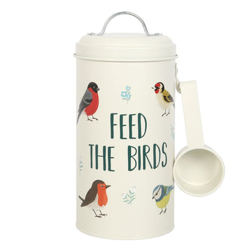 Feed the Birds Bird Seed Tin and Scoop