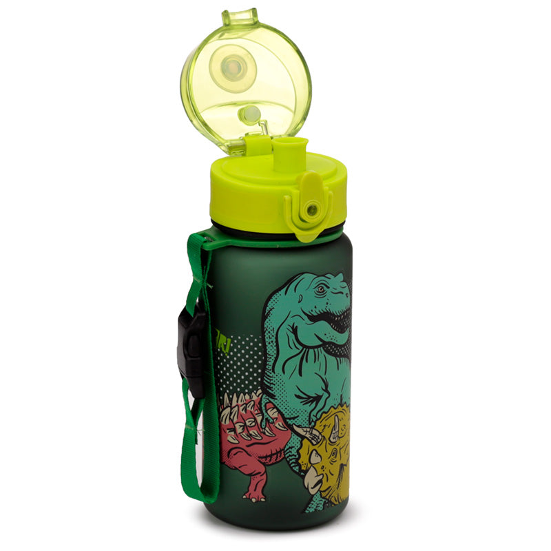 350ml Shatterproof Pop Top Children's Water Bottle - Dinosauria