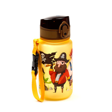 350ml Shatterproof Pop Top Children's Water Bottle - Jolly Rogers Pirates