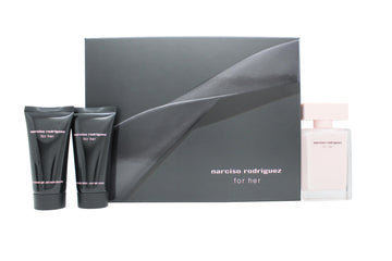 Narciso Rodriguez for Her Gift Set 50ml EDT + 50ml Body Lotion + 50ml Shower Gel