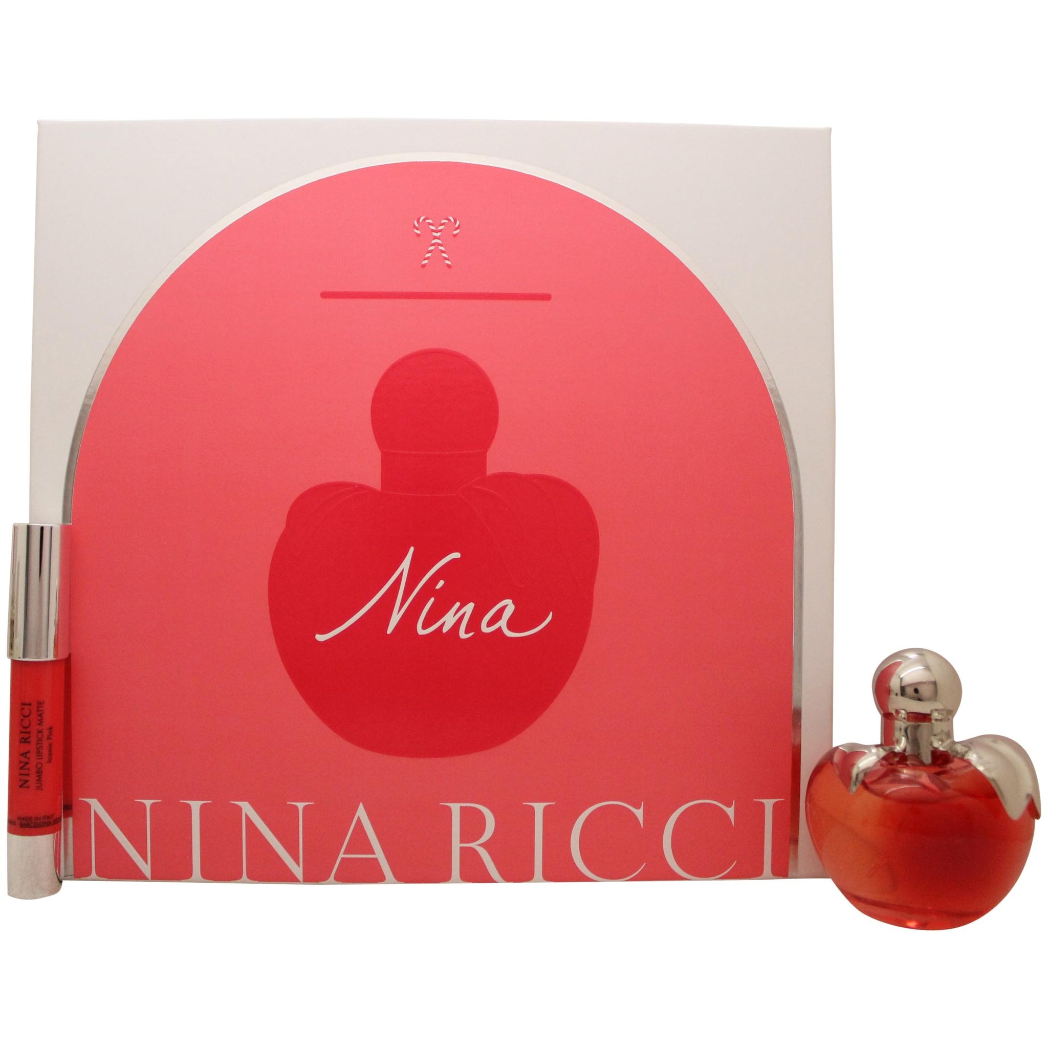 Nina Ricci Nina Gift Set 50ml EDT + 2.5g Its Lipstick - Iconic Pink