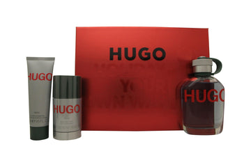 Hugo Boss Hugo Man Gift Set 125ml EDT + 75ml Deodorant Stick + 50ml Shower Gel