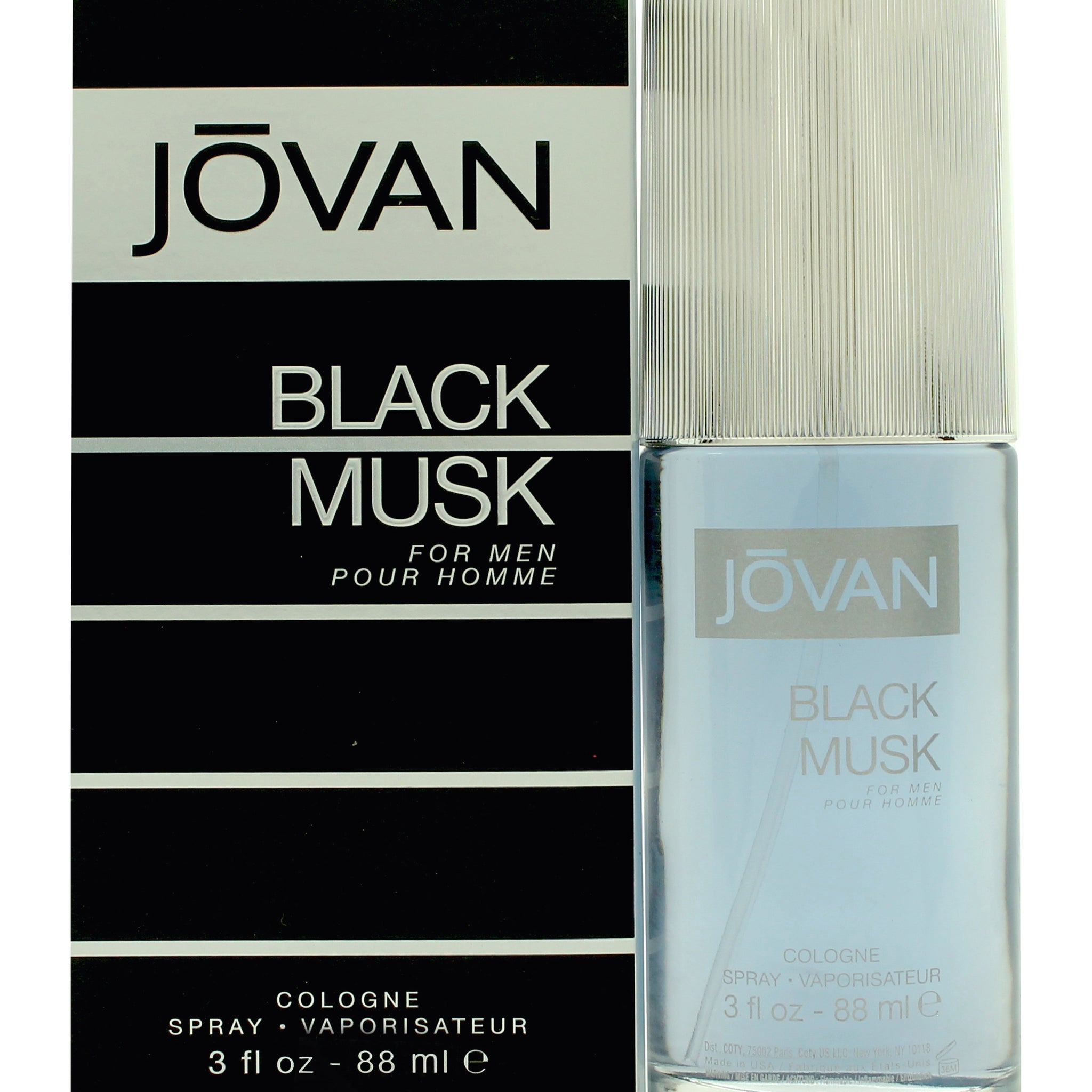 Jovan Black Musk Eau De Cologne 90ml Spray