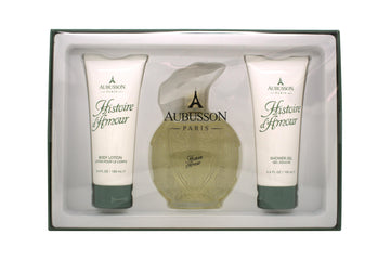 Aubusson Historie d'Amour Gift Set 100ml EDP + 100ml Body Lotion + 100ml Shower Gel