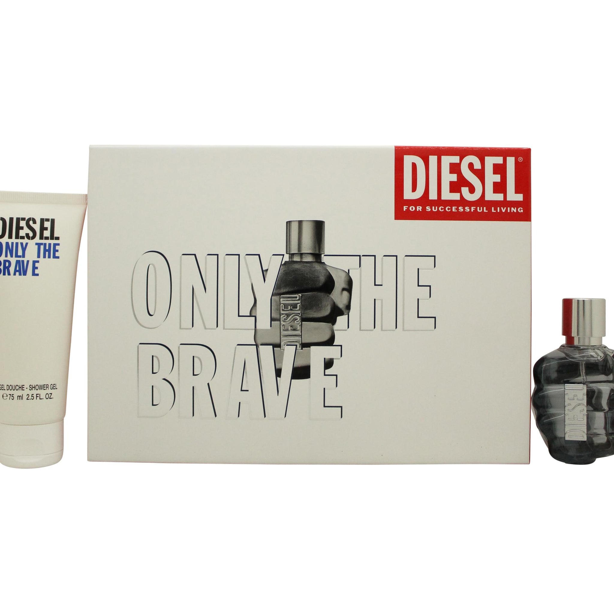 Diesel Only The Brave Gift Set 50ml EDT + 75ml Shower Gel