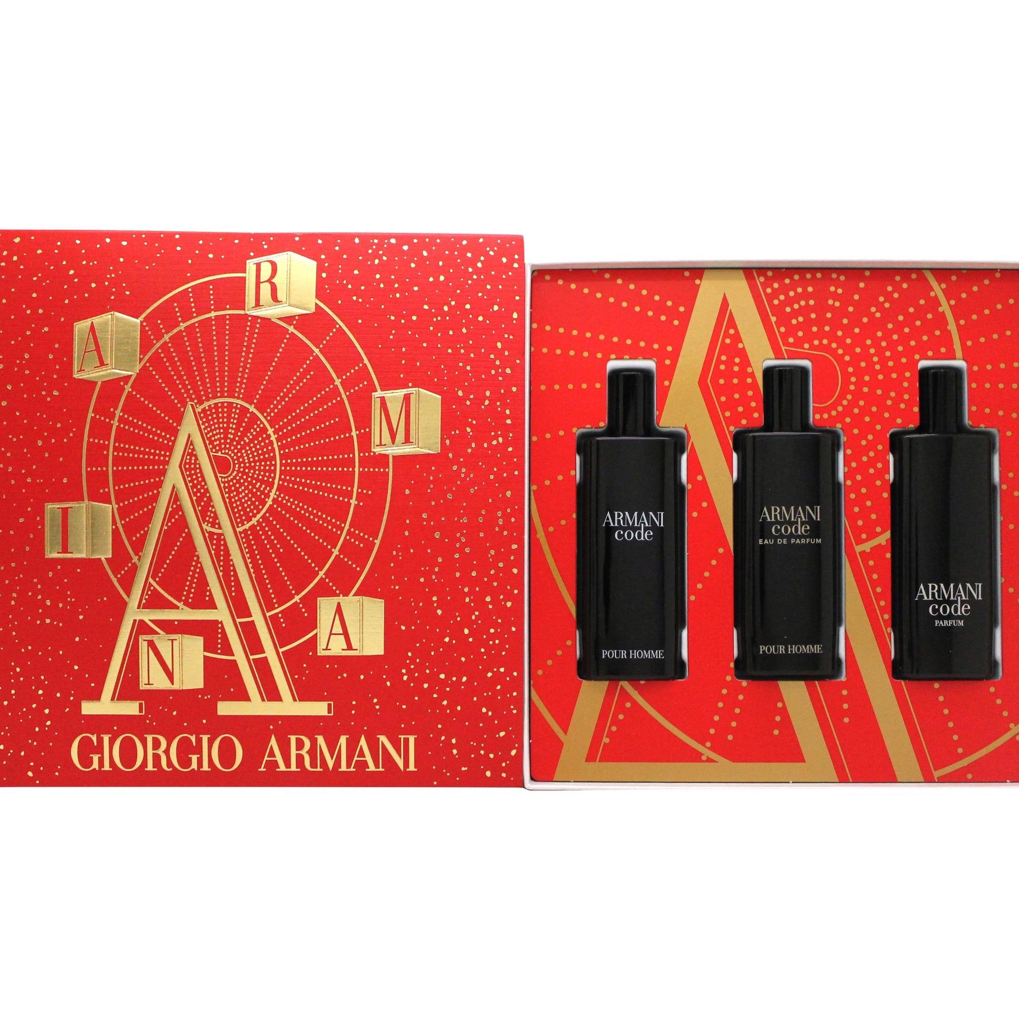 Giorgio Armani Code Gift Set 15ml Code EDT + 15ml Code EDP + 15ml Code Parfum