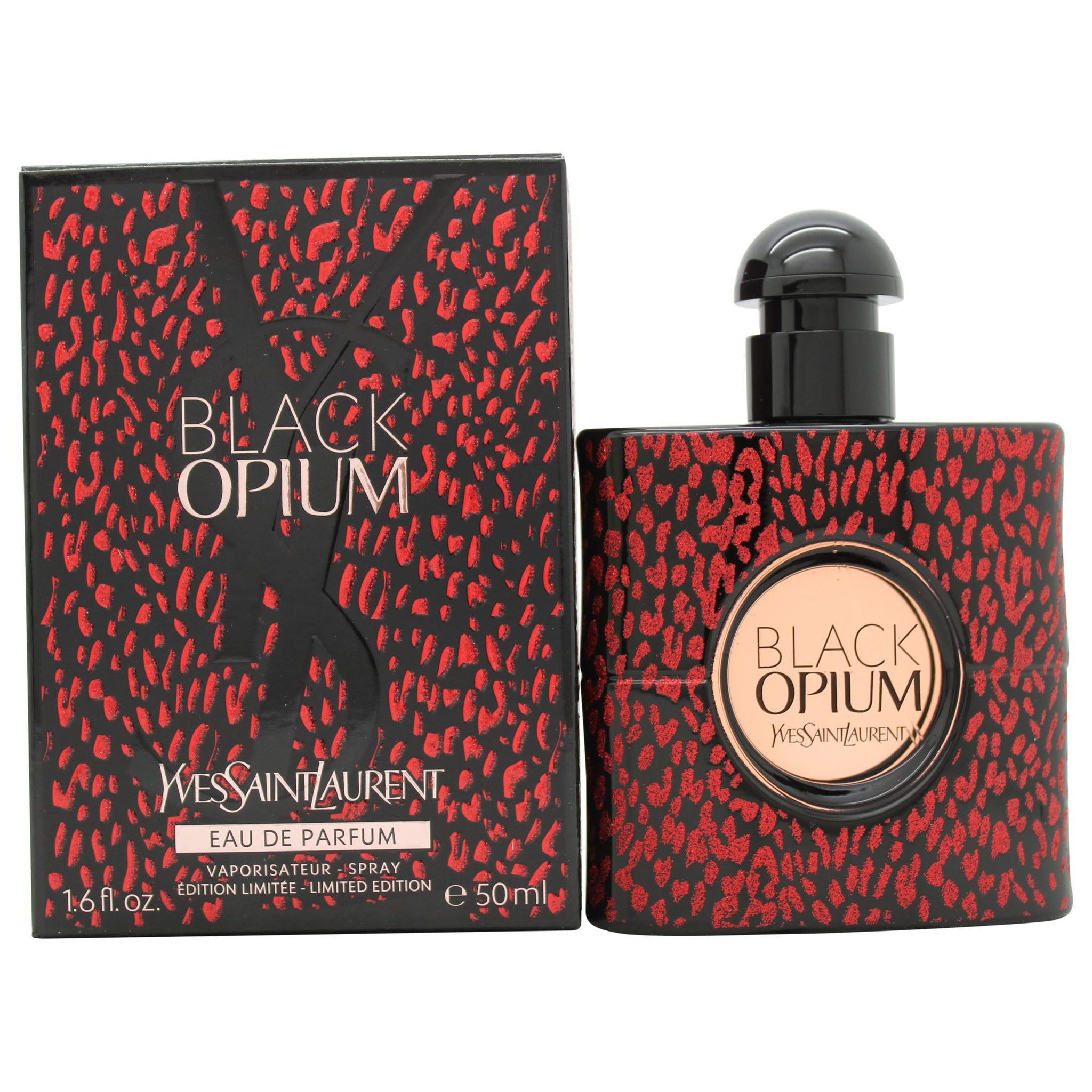 Yves Saint Laurent Black Opium Eau de Parfum 50ml Spray - Baby Cat Collector Edition