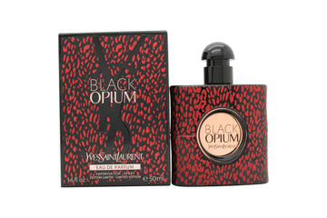 Yves Saint Laurent Black Opium Eau de Parfum 50ml Spray - Baby Cat Collector Edition