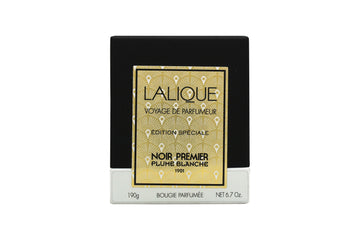 Lalique Candle 190g - Noir Premier Plume Blanche 1901