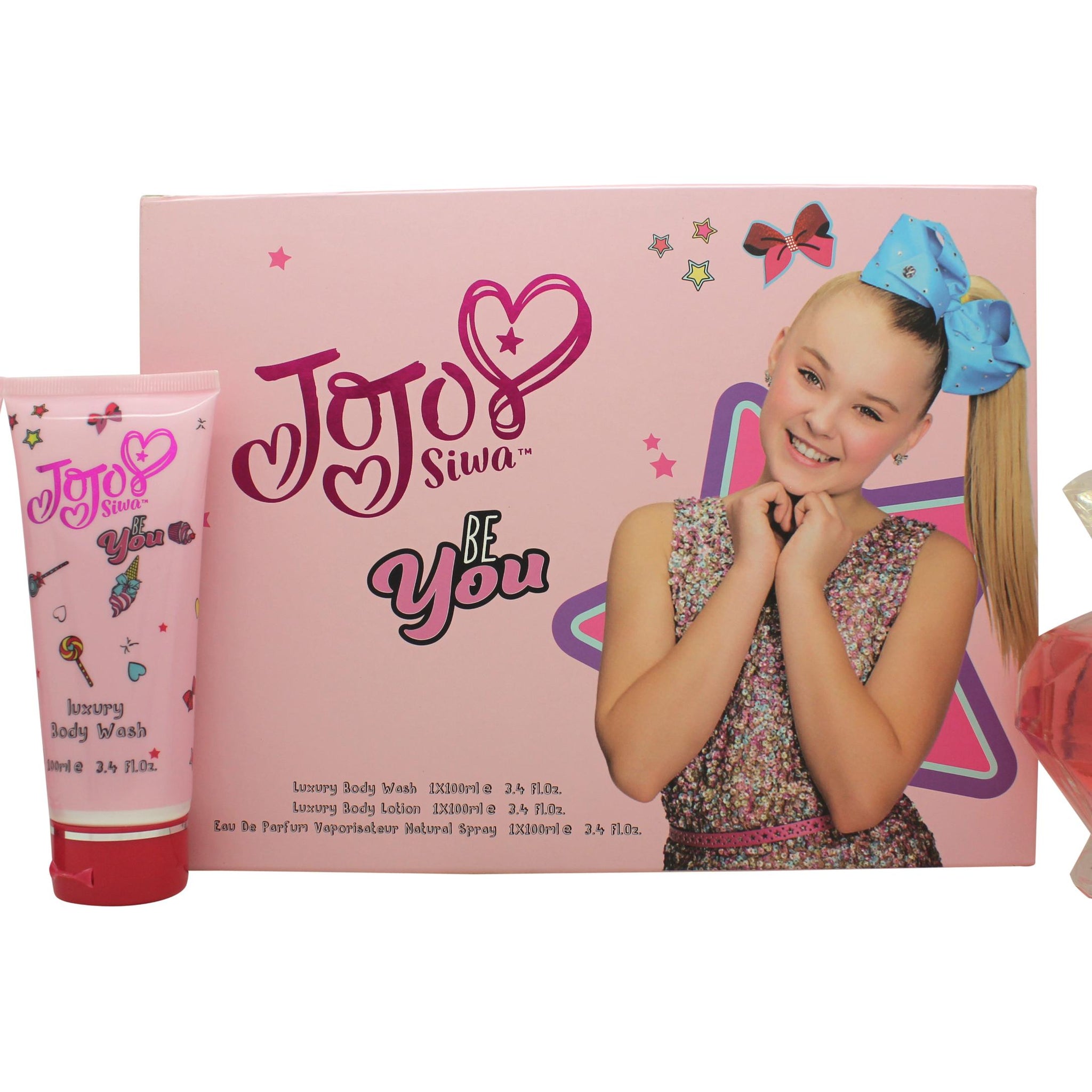 JoJo Siwa Be You Gift Set 100ml EDP + 100ml Body Wash + 100ml Body Lotion