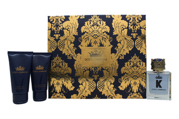 Dolce & Gabbana K Gift Set 50ml EDT + 50ml Aftershave Balm + 50ml Shower Gel