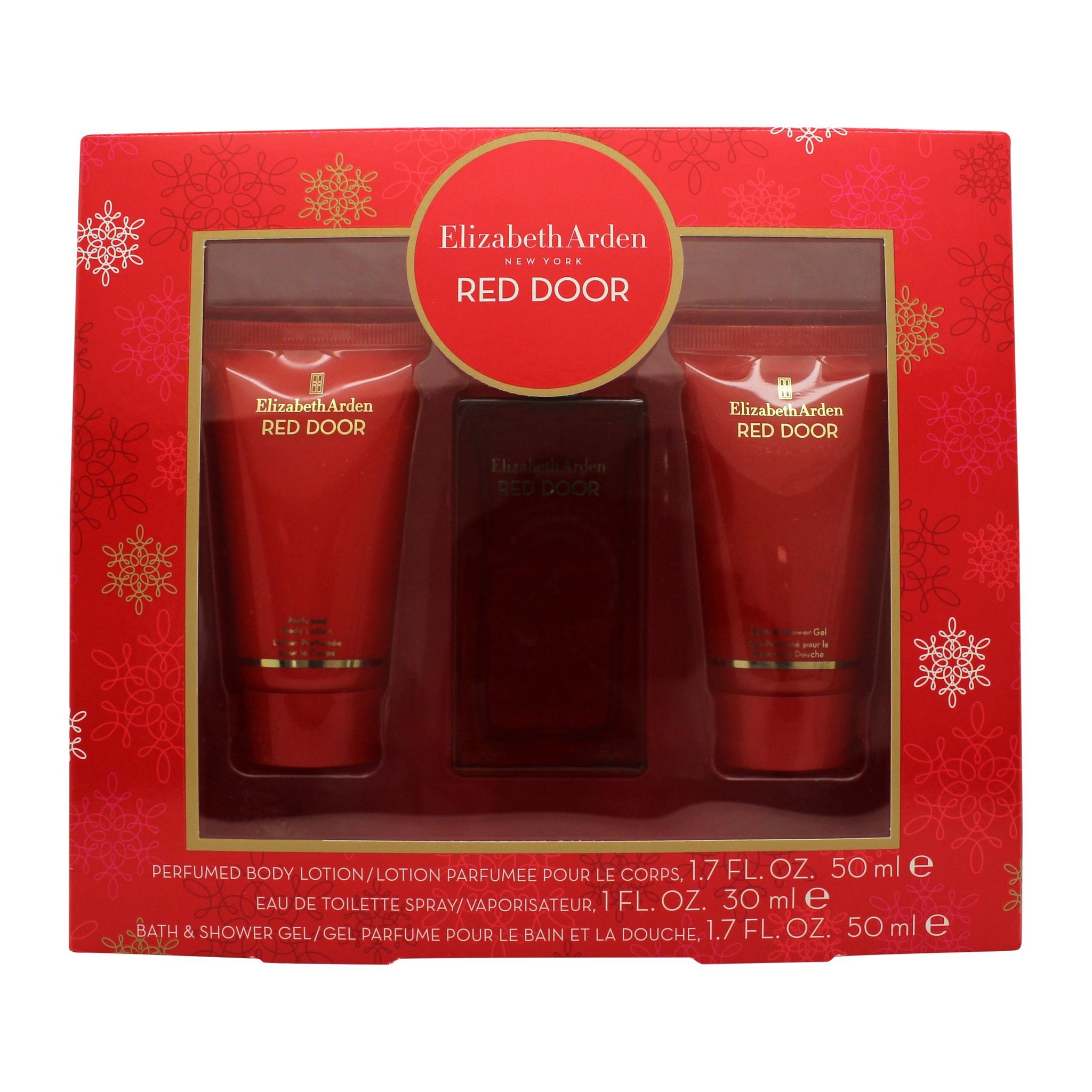 Elizabeth Arden Red Door Gift Set 30ml EDT + 50ml Perfumed Body Lotion + 50ml Bath & Shower Gel