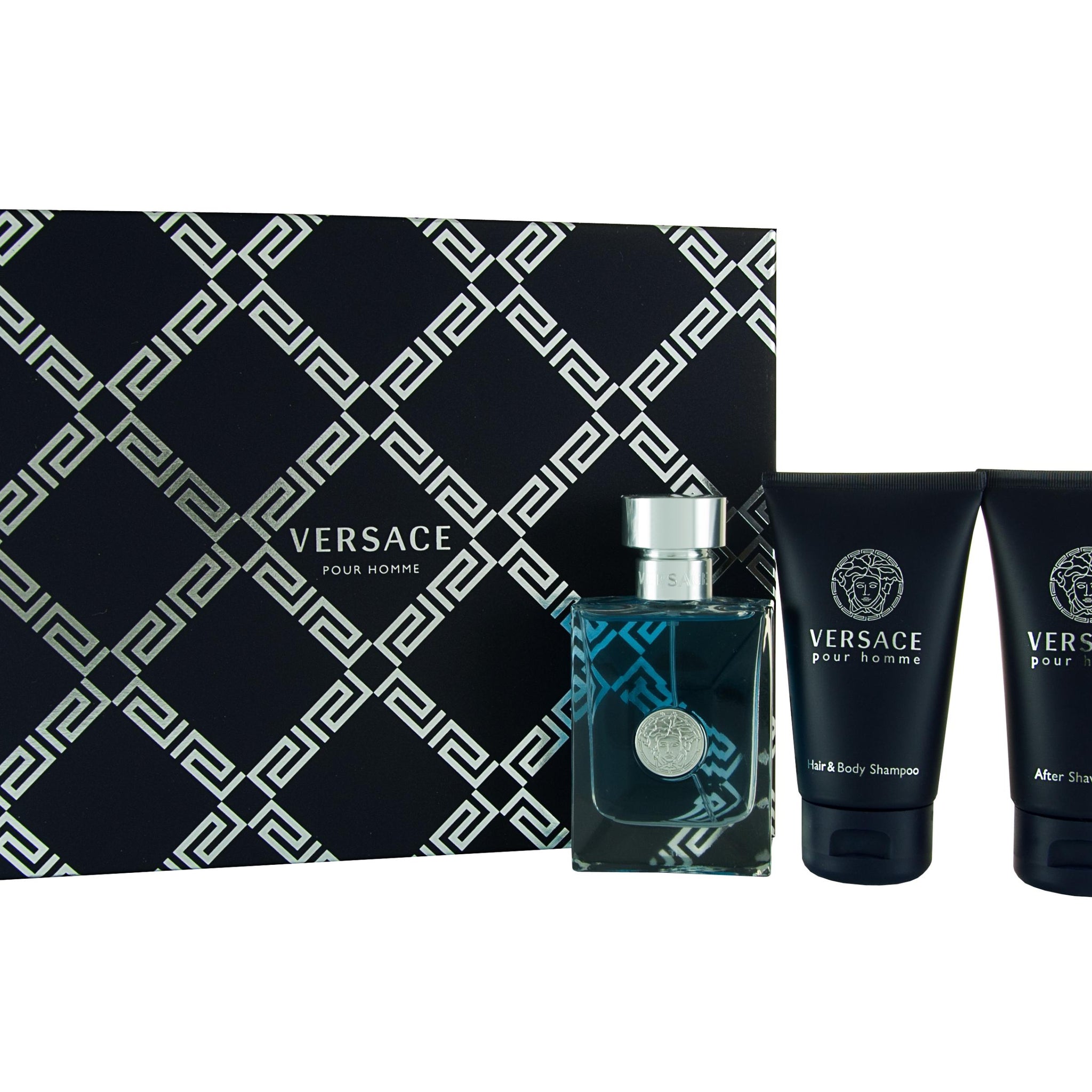 Versace pour Homme Gift Set 50ml EDT + 50ml Shower Gel + 50ml Aftershave Balm