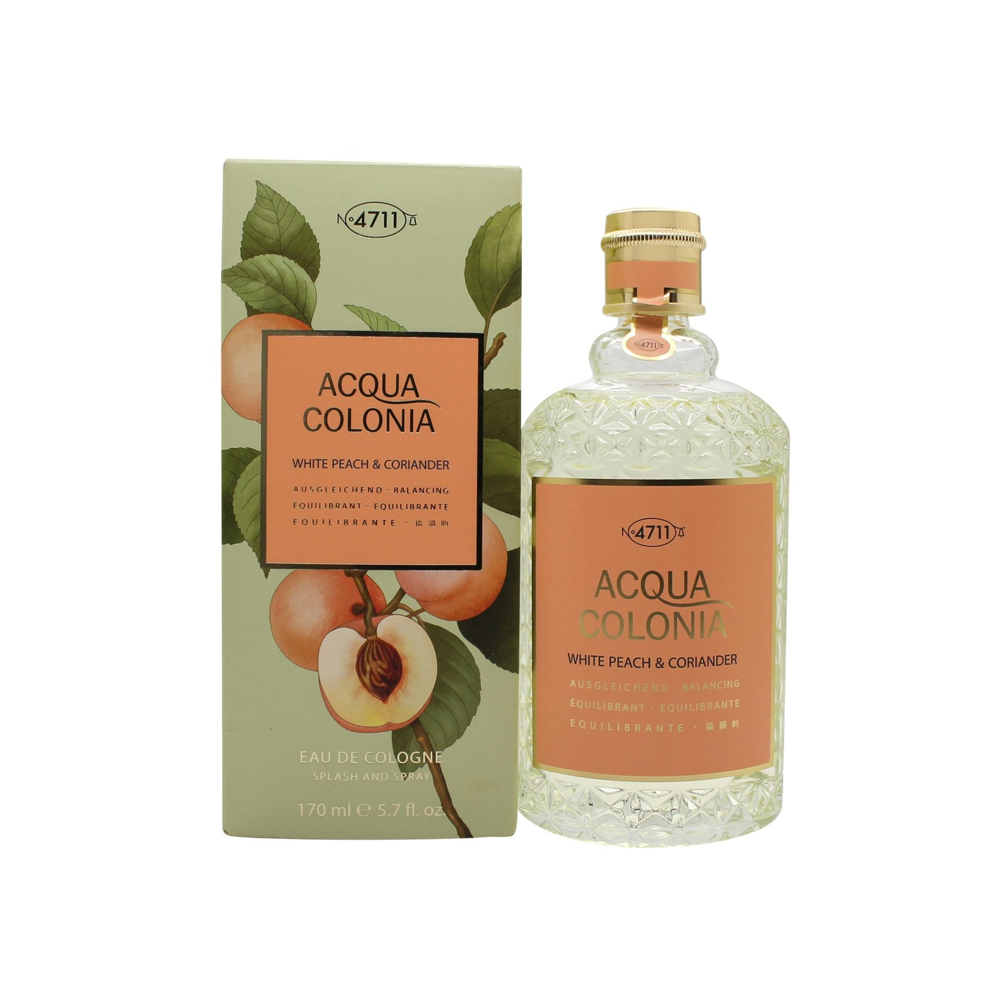 Mäurer & Wirtz 4711 Acqua Colonia White Peach & Coriander Eau de Cologne 170ml Spray