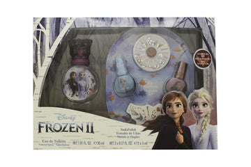 Disney Frozen II Gift Set 30ml EDT + 2x Nail Polish + Nail Gems