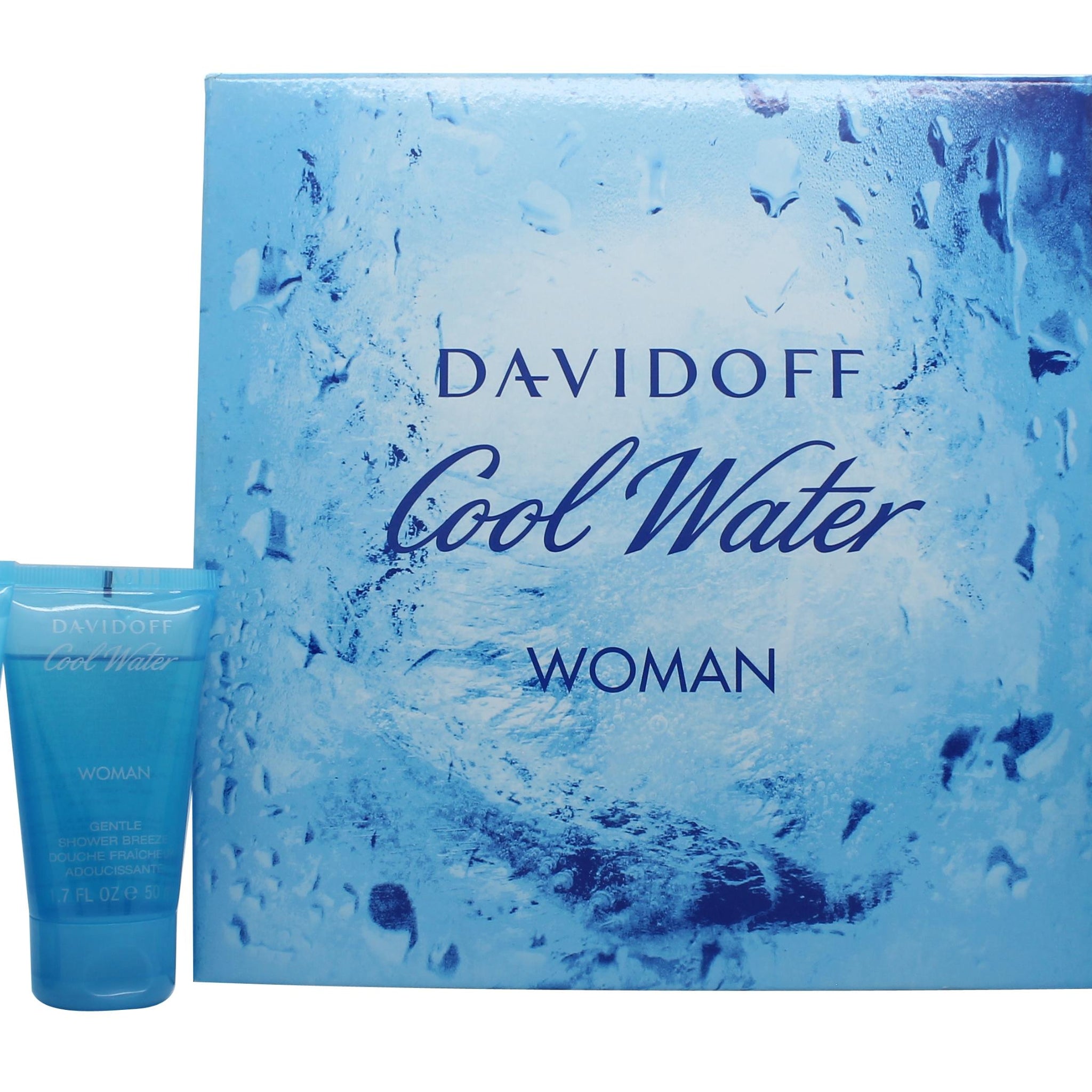 Davidoff Cool Water Woman Gift Set 50ml EDT + 50ml Body Lotion + 50ml Shower Gel