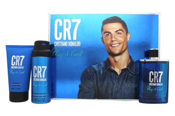 Cristiano Ronaldo CR7 Play It Cool Gift Set 100ml EDT Spray + 150ml Shower Gel +150ml Body Spray