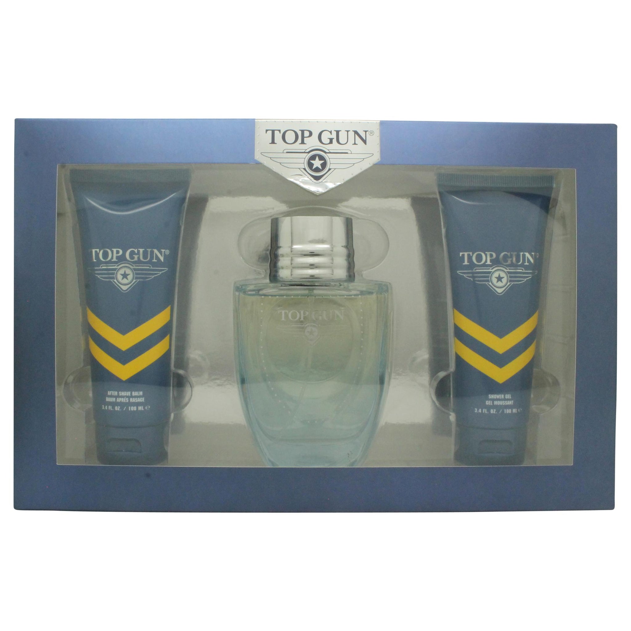 Top Gun Rivet Gift Set 100ml EDT + 100ml Shower Gel + 100ml Aftershave Balm