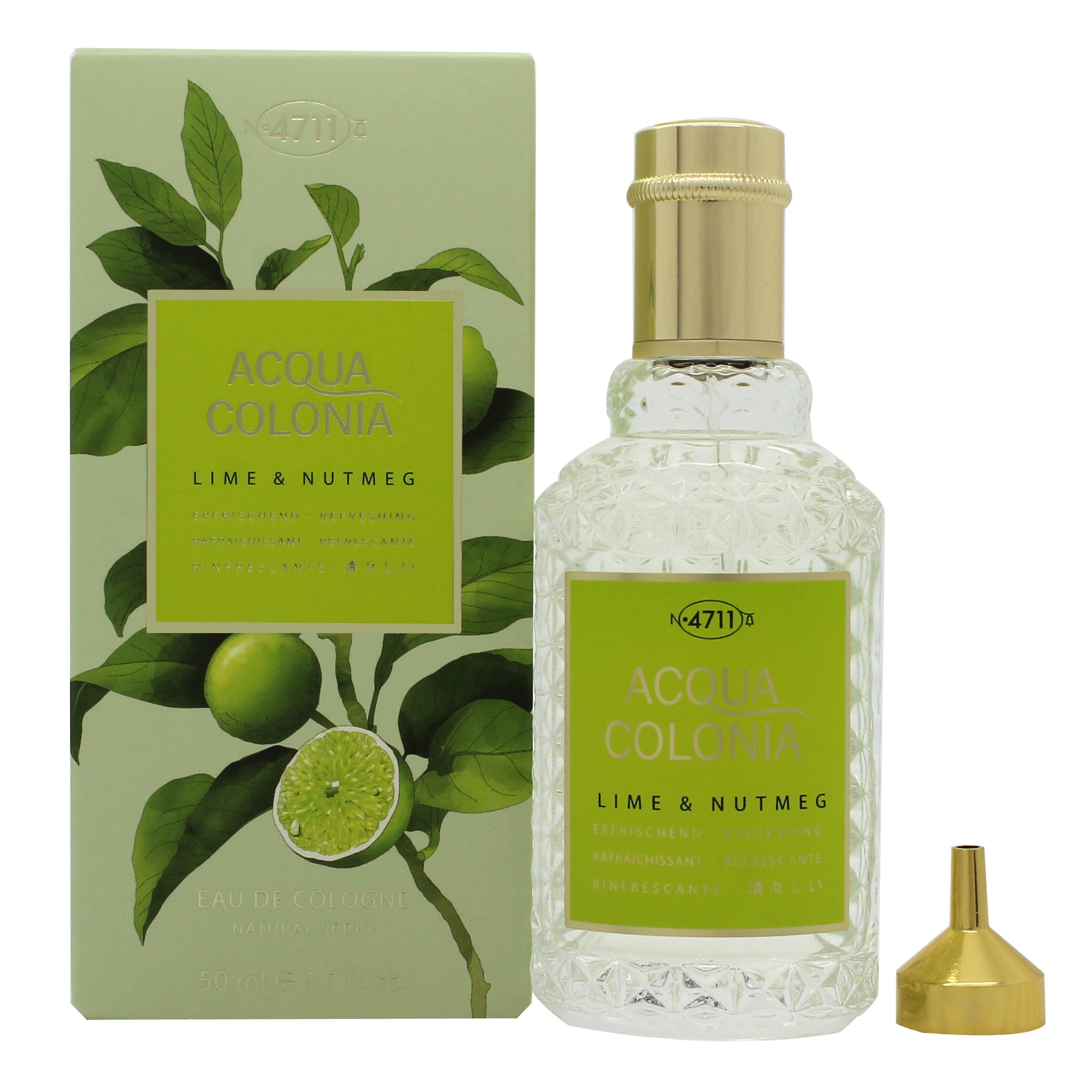 Mäurer & Wirtz 4711 Acqua Colonia Lime & Nutmeg Eau de Cologne 50ml Spray