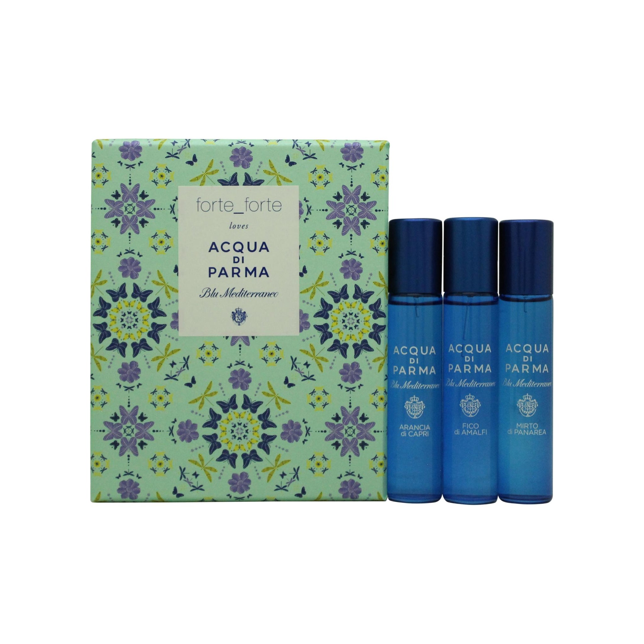 Acqua di Parma Blu Mediterraneo Discovery Set 12ml Arancia di Capri EDT + 12ml Fico di Amalfi EDT + 12ml Mirto di Panarea EDT