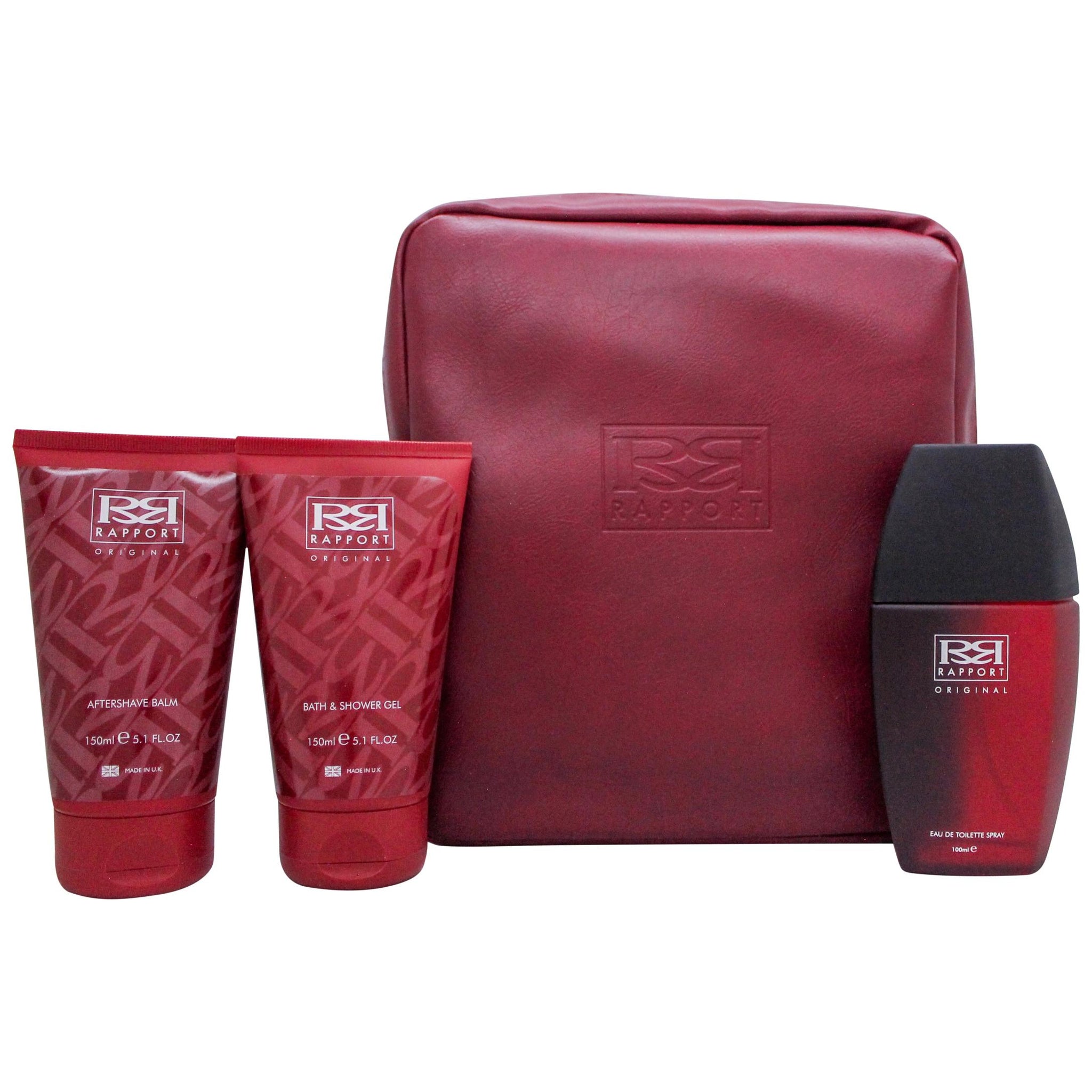 Dana Rapport Gift Set 100ml EDT + 150ml Aftershave Balm + 150ml Shower Gel + Wash Bag